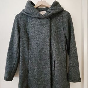2/$12🔥 Merona Grey Sweater Coat Jacket Hood